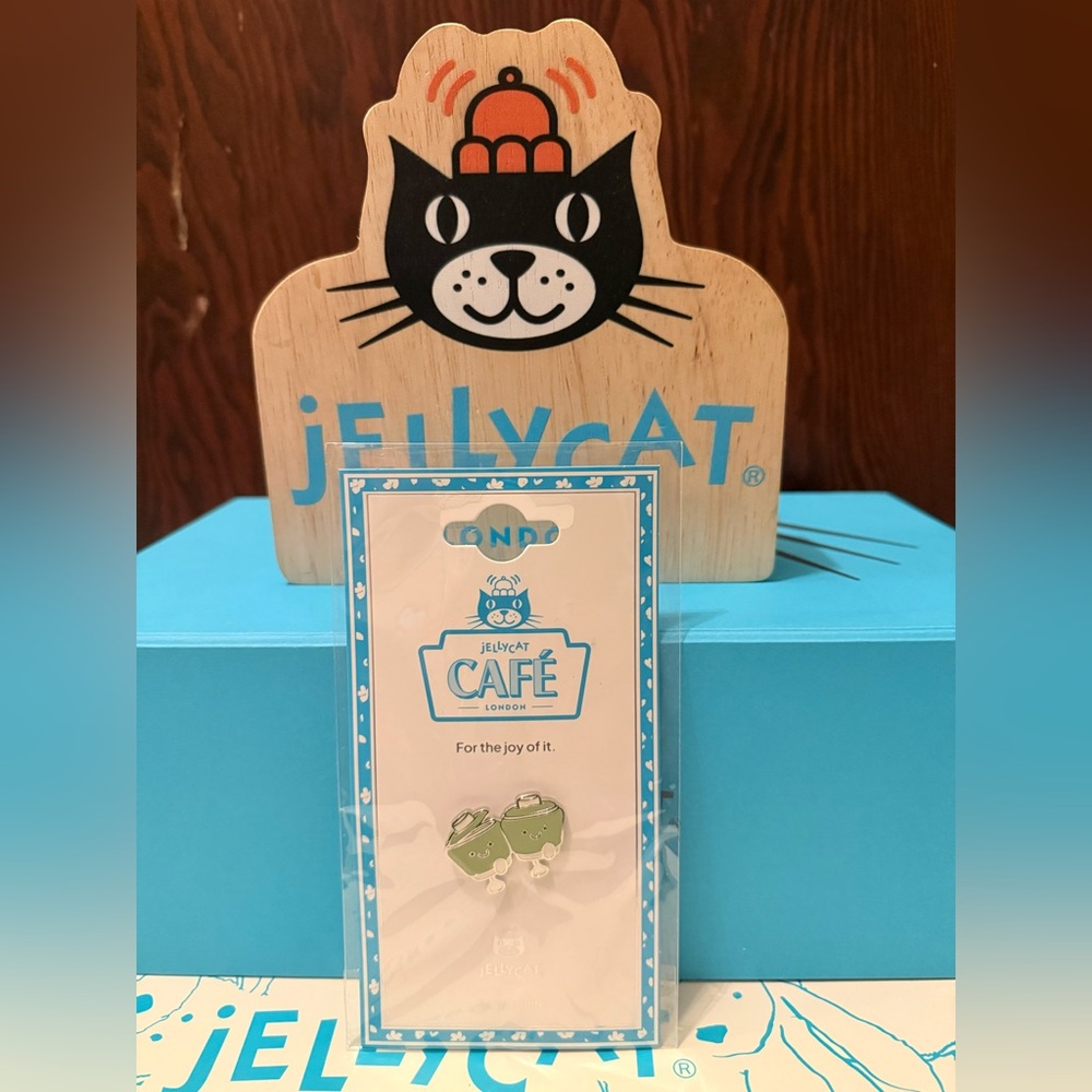 NWT Jellycat Shanghai Amuseables Ool & Ong Teacups Enamel Pin - VHTF!!! RARE